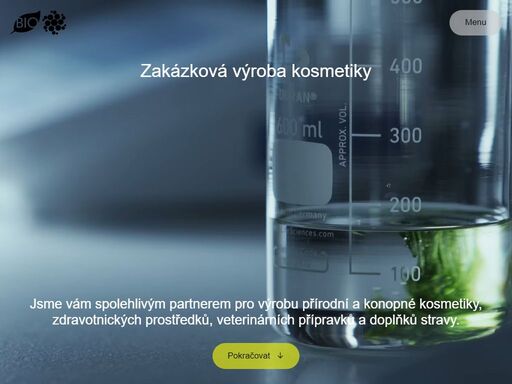 zakázková výroba přírodní a konopné kosmetiky, doplňků stravy, veterinárních a zdravotnických prostředků v souladu s aktuálními trendy a nejvyšší kvalitě.