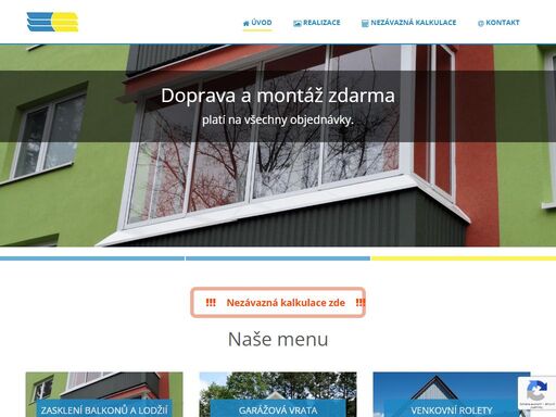 velký výběr kvalitní stínící techniky, garážových vrat, pergol. zasklení balkonů a lodžií.