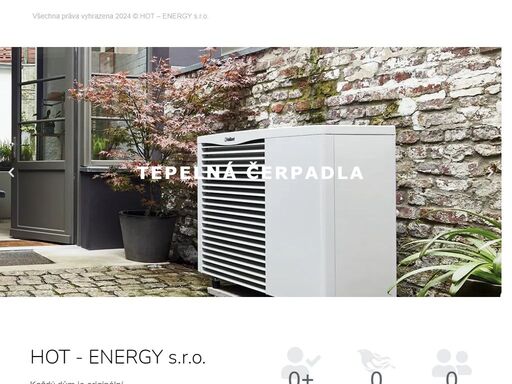 hot energy = tepelná čerpadla a kvalitní instalace. tepelné čerpadlo od oborníka s mnohaletými zkušenostmi. dodávka od návrhu až po finální zprovoznění.