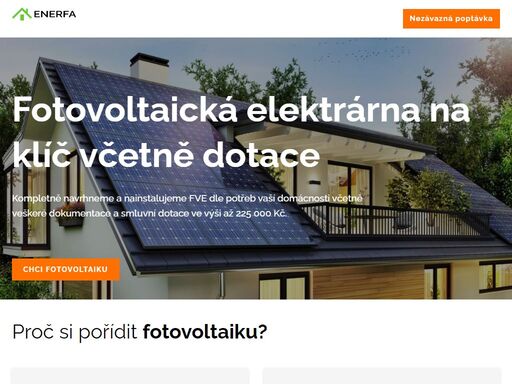 fotovoltaická elektrárna na klíč pro váš dům. ?? garance získání dotace. ?? kompletní projekt a realizace od a do z. ?? solární elektrárna na míru.