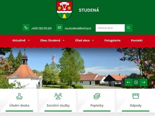 oficiální stránky obce studená