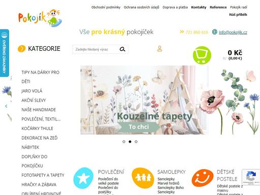 vytvořte dětem krásný pokojíček s pěkným vybavením, barevnými dekoracemi a doplňky. v pokojíku najdete vybavení s motivy dětských hrdinů, zvířátek i kolekce.