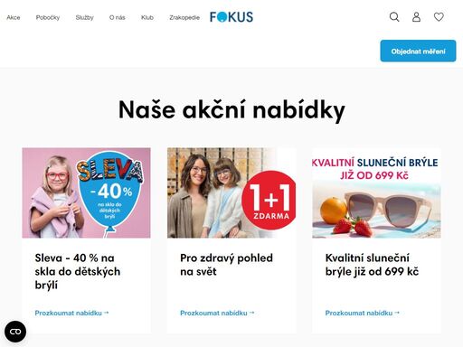 fokus oční optika je na trhu již od roku 1948. vyberte si v našem e-shopu brýle a druhe máte i s dopravou zdarma.
