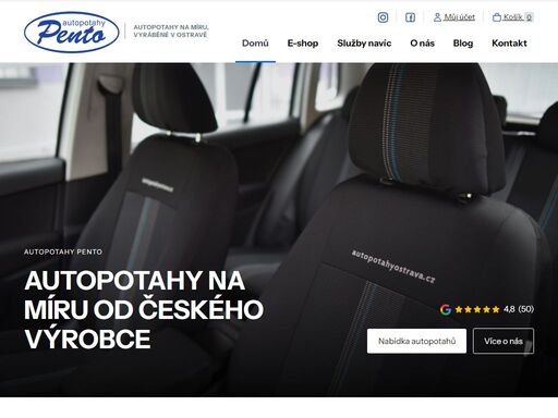 autopotahy na míru od českého výrobce 