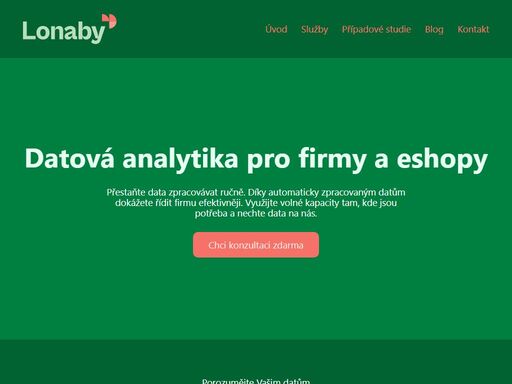 automaticky zpracujeme vaše data a umožníma vám řídit firmu efektivněji díky datové analytice. vstupní konzultace zdarma