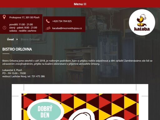 nabízíme snídaně, široký výběr jídel – denní menu, obědy, večeře, minutky s využitím regionálních potravin, posezení u kvalitní kávy vergnano, chutné čaje, horké čokolády, velký výběr moučníků, koktejlů.