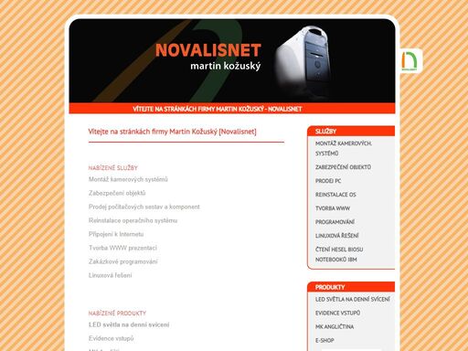 novalisnet - počítače ostrovánky, linuxová řešení, programováni a tvorba www. světla pro denní svícení (audi s6 drl). led pro denní svícení. sídlo: svatobořice-mistřín (u kyjova, okres hodonín), can bus, audi s6 led,  denní svícení, světla pro denní svícení, denní světla led, kamerové systémy, montáž kamerových systémů