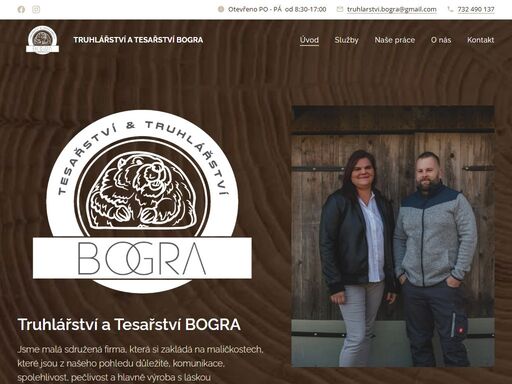 jsme malá sdružená firma, která si zakládá na maličkostech, které jsou z našeho pohledu důležité, komunikace, spolehlivost, pečlivost a hlavně výroba s láskou