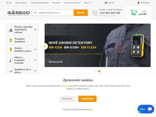 20 let tradice v oblasti revizí plynu, detekce a servisu vyhrazených plynových zařízení