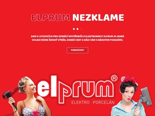elprum letovice - prodejce domácích elektrospotřebičů a elektroniky - vše pod jednou střechou.
