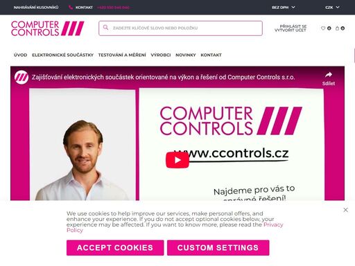 ve společnosti computer controls převádíme vaše potřeby do elektronických řešení na vysoké úrovni. díky 30 letům znalostí v oblasti distribuce, podpory a servisu vám pomůžeme najít ty nejlepší produkty pro vaše aplikace v oblasti internetu věcí, elektronického a strojírenského inženýrství, ict a výzkumu a vzdělávání. naše know-how přináší efektivní výkon pro nejlepší výsledky a implementuje agilitu v oblasti zajištění kvality pro vaše odvětví. když záleží na nezávislosti a transparentnosti, jsou naši kvalifikovaní a inspirativní odborníci ze společnosti computer controls vaším špičkovým technologickým partnerem.