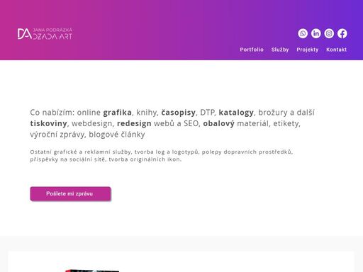 originální grafika: katalogy, knihy, webdesign/redesign, loga, reklamní předměty, letáky, seo, polepy, dtp, brožury, bannery, ikony. dzadaart