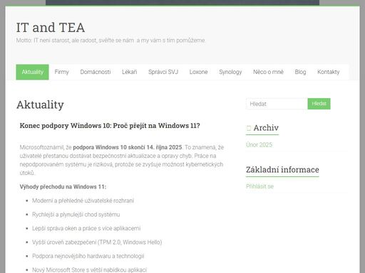 konec podpory windows 10: proč přejít na windows 11? microsoft oznámil, že podpora windows 10 skončí 14. října 2025. to znamená, že uživatelé přestanou dostávat bezpečnostní aktualizace a opravy chyb. práce na nepodporovaném systému je riziková, protože se zvyšuje možnost