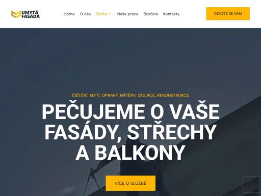 poskytujeme servis na klíč pro vaše fasády, střechy a balkony – čištění od plísní, impregnace, nátěry, sanace, izolace, rekonstrukce. záruka až 12 let.