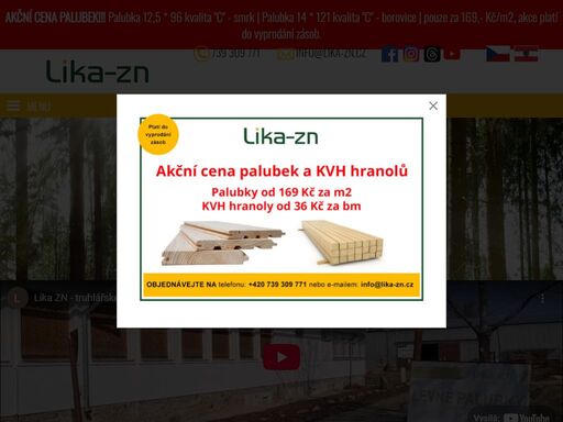 prodáváme truhlářské řezivo, obkladové palubky, podlahové palubky - velkoobchod a maloobchod