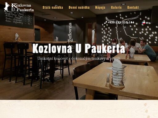 originální hospoda kozlovna u paukerta. zažijte neopakovatelnou atmosféru, kvalitní tankové pivo a chutnou kuchyni s denním menu v lokalitě praha 1