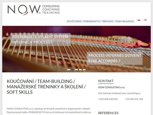 koučování, řízení procesů změn, podpora procesů řízení, organizace práce a systému řízení lidských zdrojů