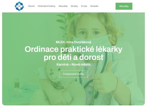 ordinace praktické lékařky pro děti a dorost, karviná - nové město. mudr. irma dvořáková poskytuje odbornou léčebnou a preventivní péči.
