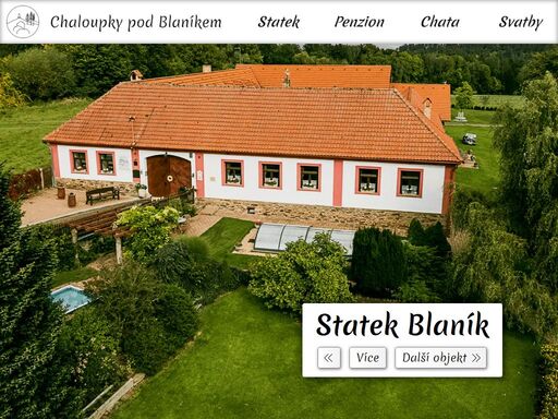 vítejte a vyberte si některou z chaloupek pod blaníkem!. přijměte naše pozvání do příjemných a útulných prostor našich chalup. naše mnohaleté zkušenosti, vybavení chalup a ochotný personál nám umožňují uspokojit také náročnější klientelu. ať k nám zavítáte na jednu, či více nocí, věříme, že se u nás budete cítit jako…