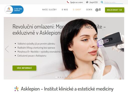 asklepion - největší centrum laserové a estetické medicíny v české republice.