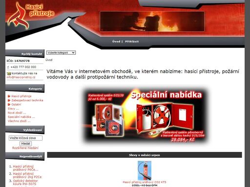 hasící přístroje : vítáme vás v internetovém obchodě, ve kterém nabízíme: hasící přístroje, požární vodovody a další protipožární techniku. - hasicí přístroje ostatní zabezpečovací technika hasící přístroje, hasič, hydrant