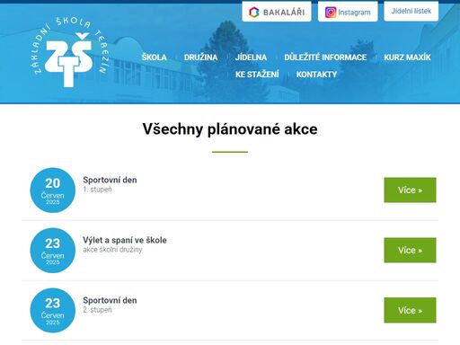 oficiální stránky zš terezín