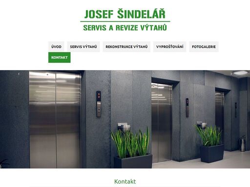 servis a revize výtahů, josef šindelář, radovesnice ii
