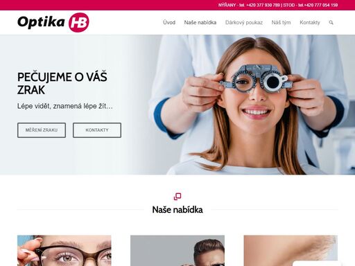 pečujeme o váš zrak, nabízíme měření zraku každý den, široký výběr brýlí všech cenových kategorií pro děti i dospělé, multifokální brýle.