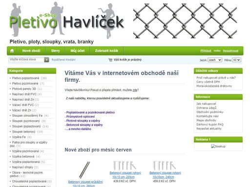 www.prodej-pletiva.cz