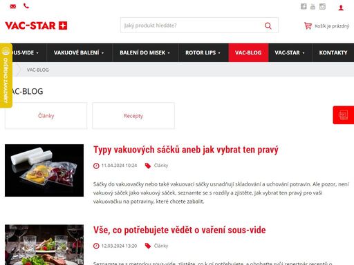 vyrábíme a prodáváme především vakuovací stroje pro balení syrových potravin a hotových pokrmů. nově se zaměřuje také na stroje pro technologii sous-vide.
