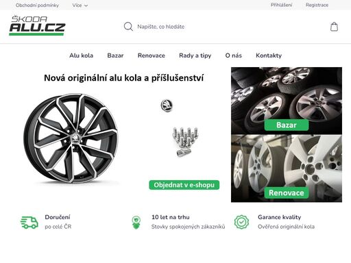 homepage. škoda-alu.cz působí na trhu již od roku 2014 a díky zkušenostem jsme schopni nabídnout zejména originální alu kola v perfektním stavu po důkladné kontrole zajišťující bezpečný a bezproblémový provoz. v nabídce najdete hlavně hliníková kola určená pro značky jako je škoda, volkswagen, audi nebo seat. v…