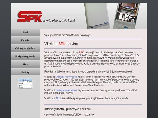 servis plynových kotlů