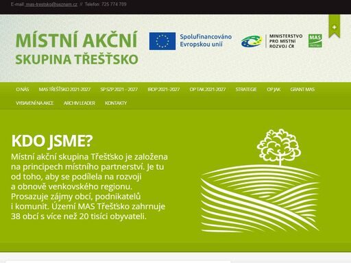 místní akční skupina třešťsko se podílí na rozvoji a obnově venkovského regionu. prosazuje zájmy obcí, podnikatelů i komunit.