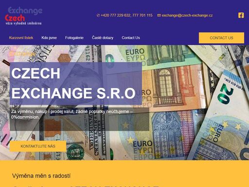 směnárna czech exchange s.r.o.je otevřena všem klientům každý den po celý rok vždy od 10:00 do 18:00 hodin kromě víkendů a svátků.