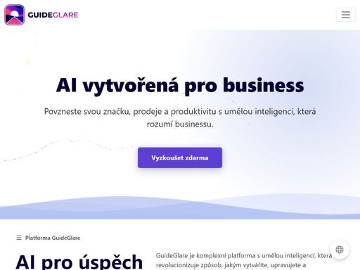 povzneste svůj byznys s guideglare - komplexní ai platformou pro tvorbu obsahu, marketing a podnikání. šetřete čas a zvyšte efektivitu s nástroji navrženými pro profesionály.