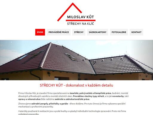 miloslav kůt - střechy na klíč, rosice 