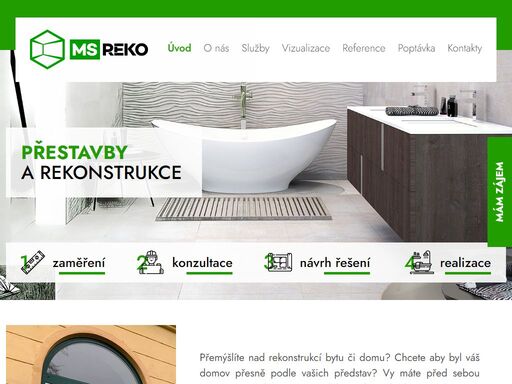 kompletní přestavby a rekonstrukce bytů a rodinný domů. rekonstrukce bytových jader od vizualizace po realizaci. koupelny na míru. 