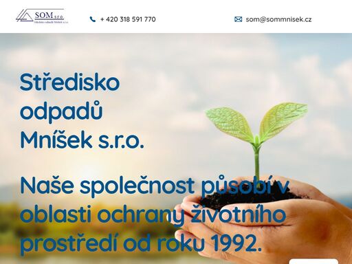 ! this slider has unpublished changes. publish the changes to see the final result.open the editor and publish now. this notice is only visible to you. středisko odpadů mníšek s.r.o. naše společnost působí v oblasti ochrany životního prostředí od roku 1992. zpracováváme odborné posudky, provozní řády a expertízy. nabízíme služby v těchto oblastech: dokumenty dle […]