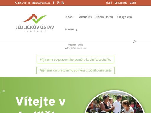 jedličkův ústav poskytuje sociální služby osobám s tělesným a kombinovaným postižením od 3 let, s podporou přizpůsobenou individuálním potřebám uživatelů.