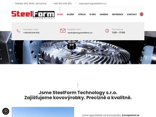 jsme specialisté na kompletní výrobu střižných a lisovacích nástrojů, měřících, ustavovacích přípravků, na obsáhlé cnc obrábění složitých dílů aj.