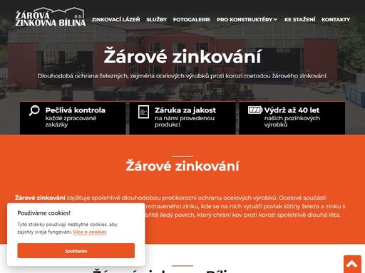 žárové zinkování zajišťuje spolehlivě dlouhodobou protikorozní ochranu ocelových výrobků.
