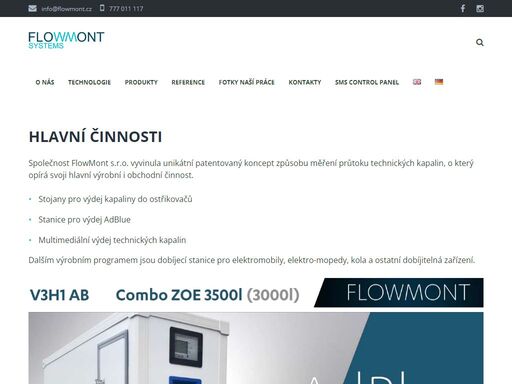 vyvinuli jsme patentovaný koncept způsobu měření průtoku technických kapalin. adblue a kapalina do ostřikovačů ze stojanu rychle a pohodlně