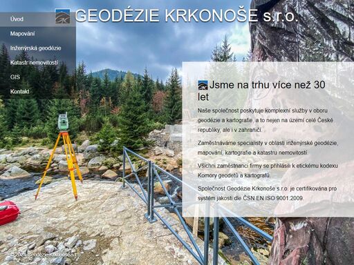 geodézie krkonoše s.r.o. - geometrické plány, mapování, inženýrská geodézie