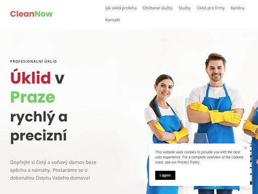 cleannow je úklidová služba, která nabízí komplexní úklidové služby pro rezidenční prostory.

jejich služby jsou rozděleny do tří hlavních balíčků:

basic
premium
pro