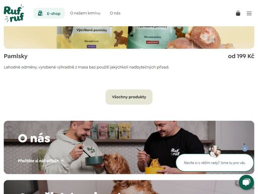 rufruf – opravdové krmivo pro zdraví psa. granule, konzervy a pamlsky s čerstvým masem, zeleninou a probiotiky pro podporu trávení a imunity. bez chemie!