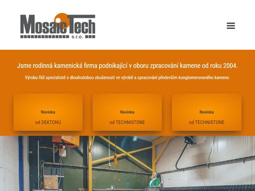 rodinná firma zpracovávající přírodní, umělý a konglomerovaný kámen pro použití v interiérech jako kuchyně, koupelny, kanceláře. 