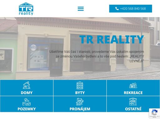 tr reality s. r. o. - realitní kancelář třebíč