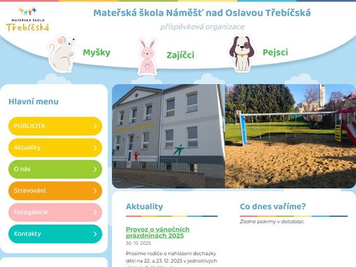 mateřská škola náměšť nad oslavou třebíčská mateřská škola náměšť nad oslavou třebíčská, příspěvková organizace, kraj vysočina, okres třebíč