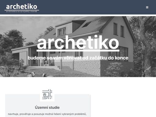 architektonická a projekční firma archetiko, plzeň vás vítá na svých stránkách