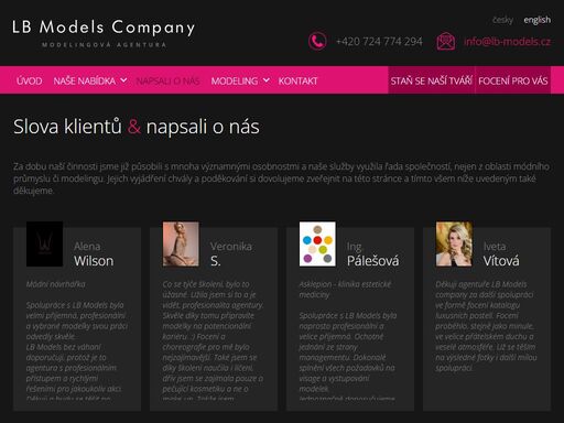 jsme zkušená modelingová agentura. chceš se stát modelkou? zastupujeme finalistky miss a modelingová agentura lb models praha pomůže i tobě. staň se modelkou.